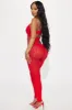 Larger Than Life Seamless Jumpsuit - Red sold by Fashion Nova