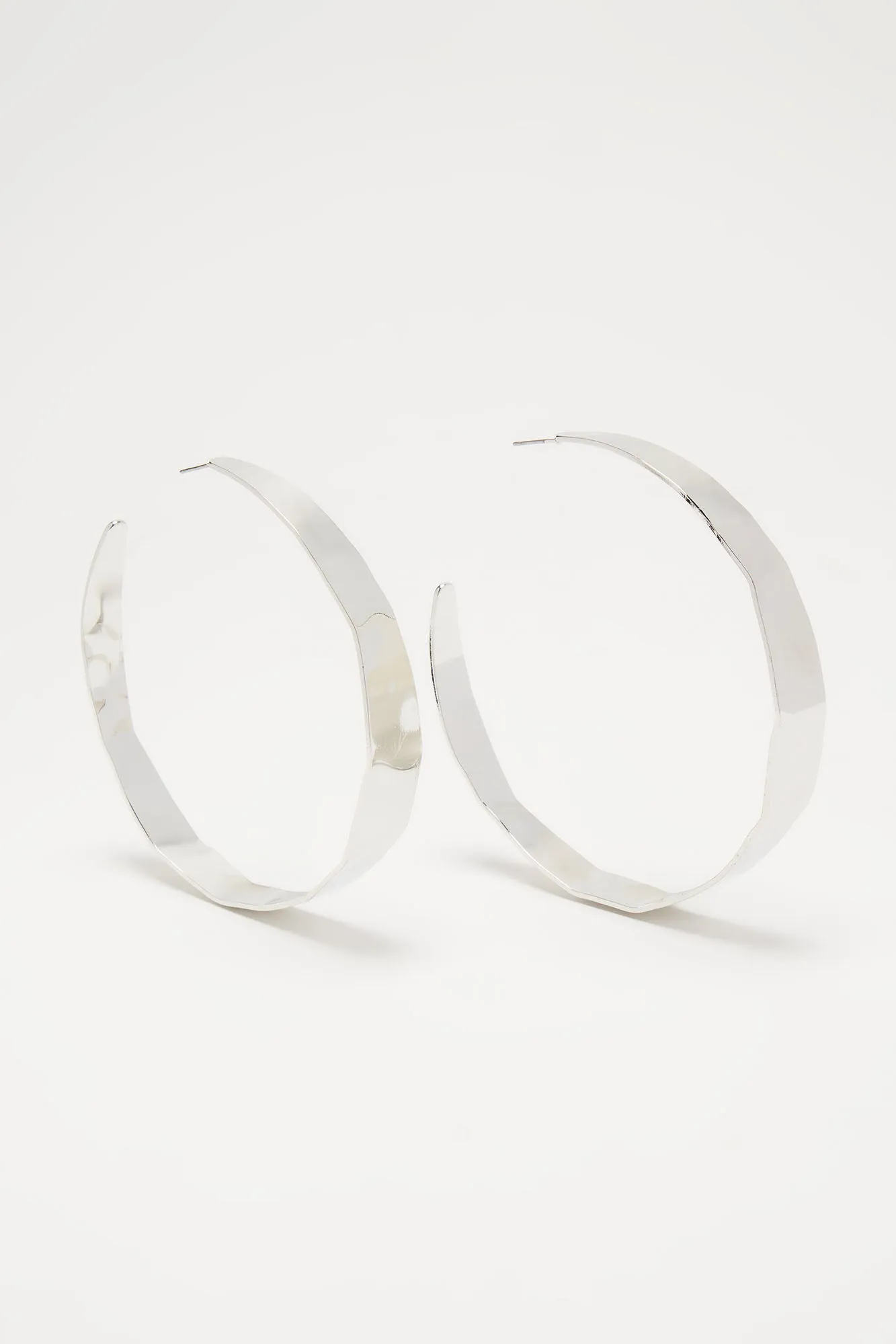 On Another Wavelength Hoop Earrings - Silver sold by Fashion Nova product image thumbnail 3