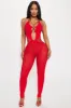 Larger Than Life Seamless Jumpsuit - Red sold by Fashion Nova