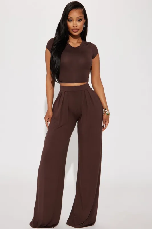 Chosen One Pant Set - Brown sold by Fashion Nova