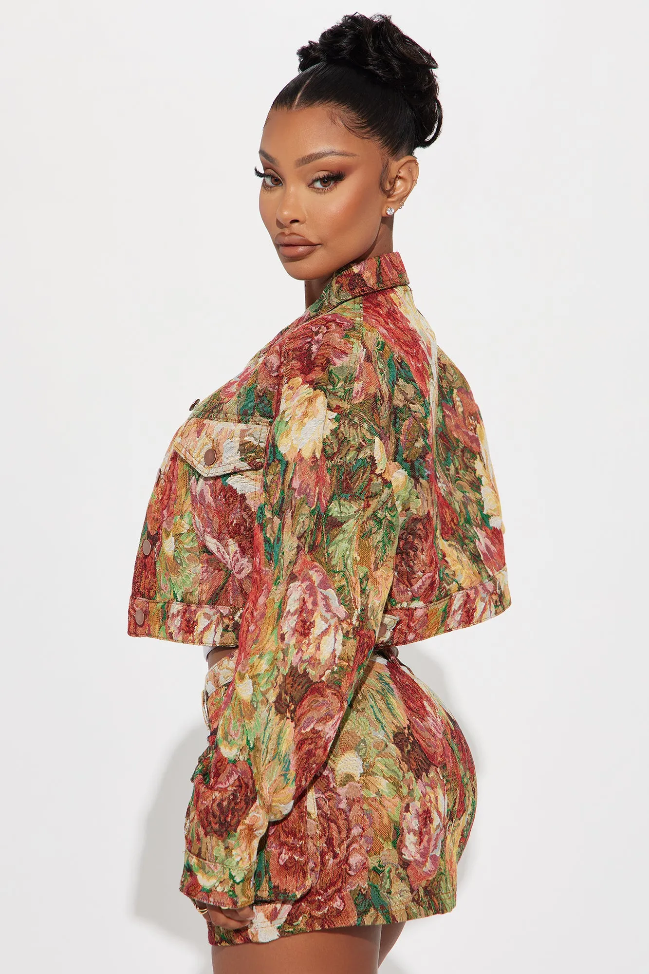 Tea Time Jacquard Jacket - Multi Color sold by Fashion Nova product image thumbnail 3
