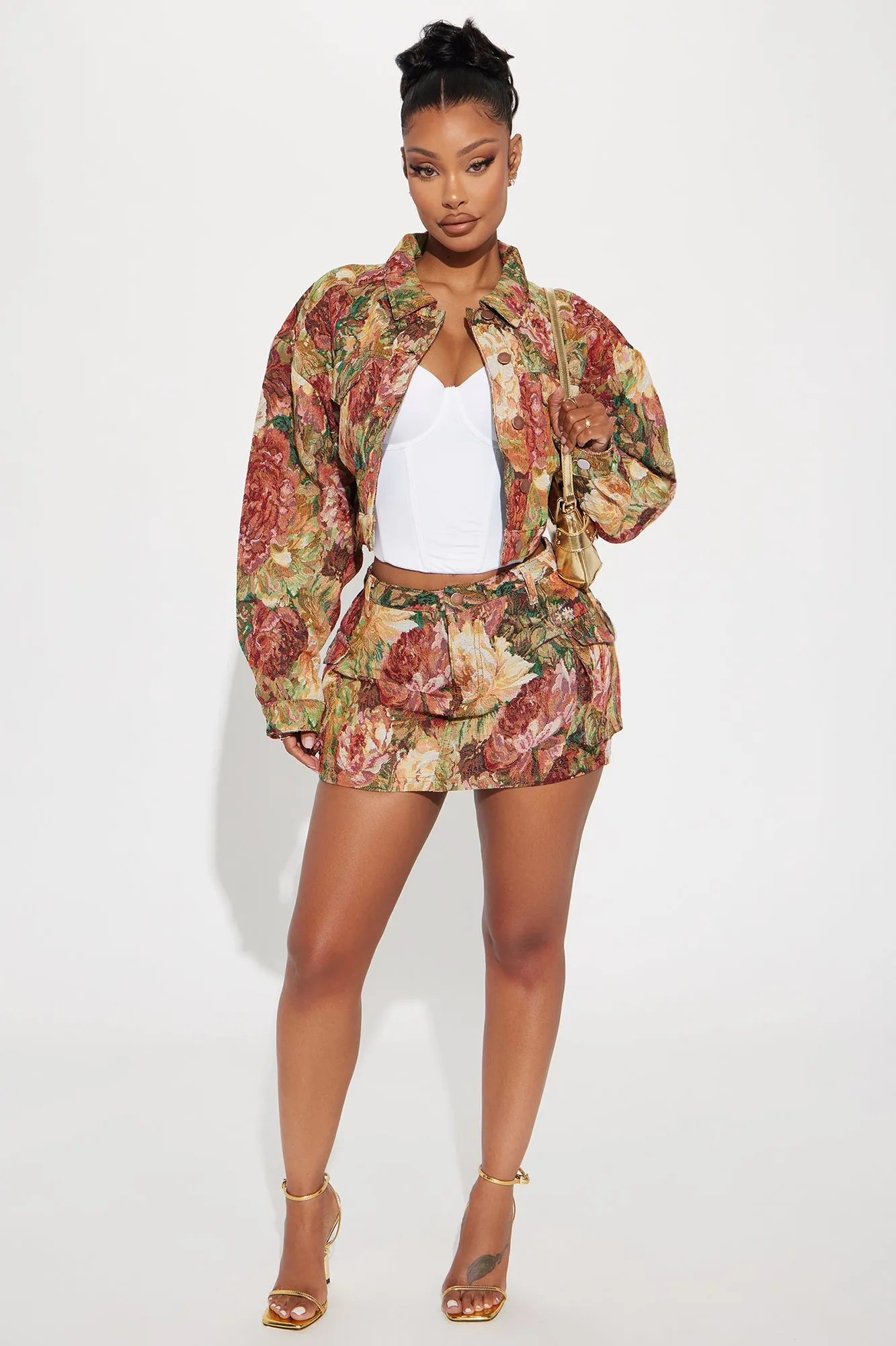 Tea Time Jacquard Jacket - Multi Color sold by Fashion Nova product image thumbnail 2