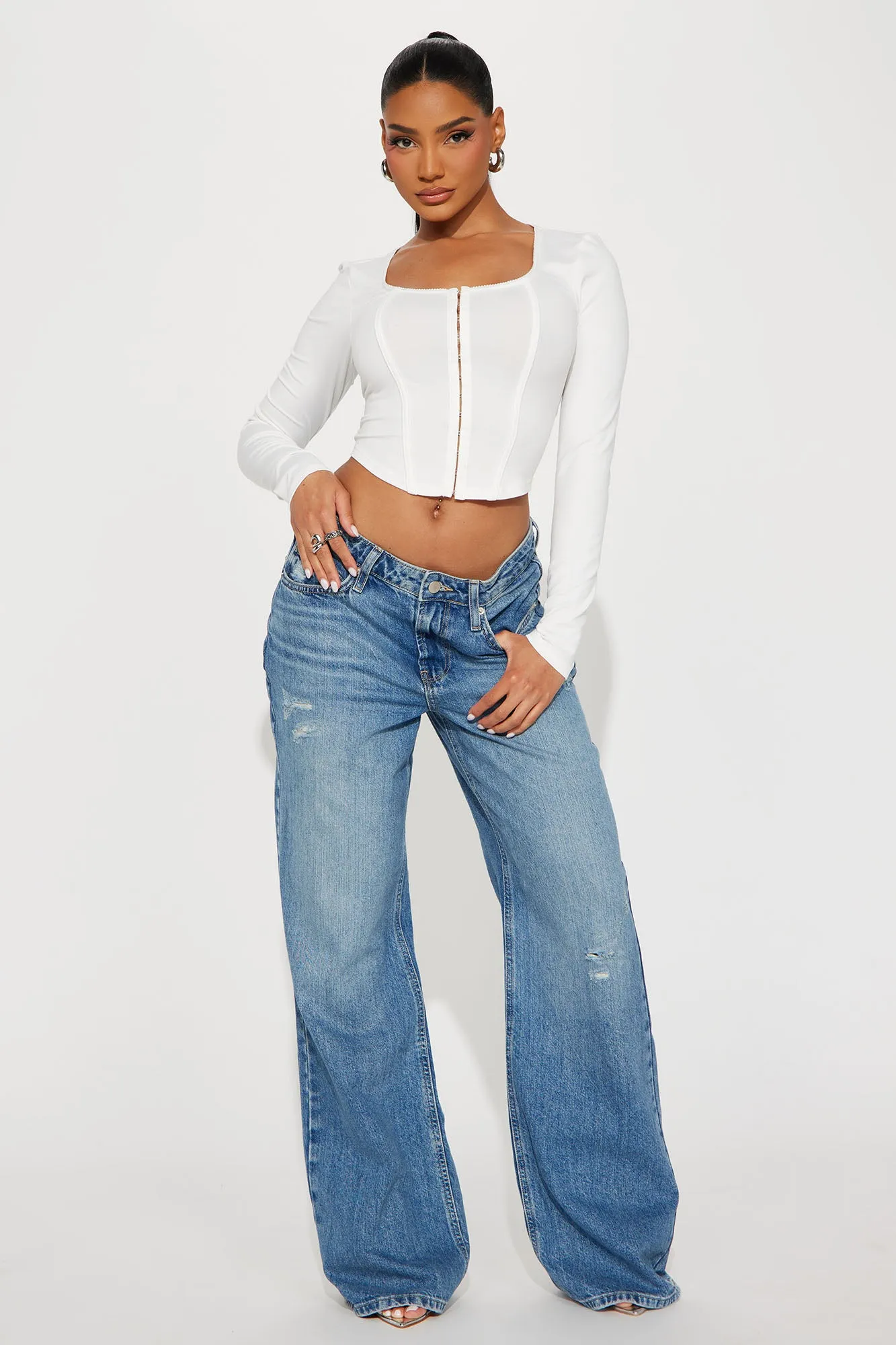 Lyric Corset Top - Off White sold by Fashion Nova product image thumbnail 2