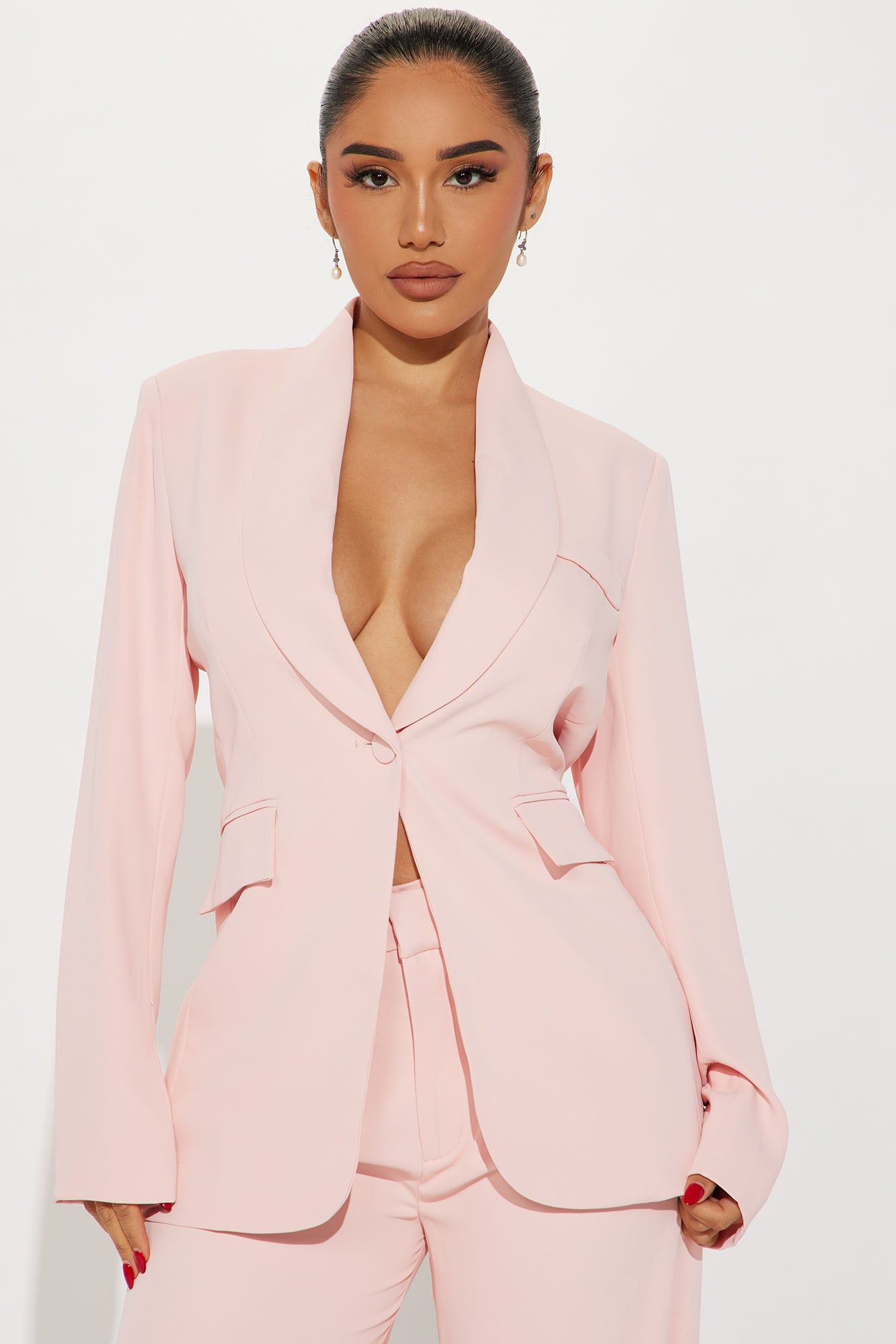 Important Meeting Blazer Pant Set - Pink sold by Fashion Nova product image thumbnail 2