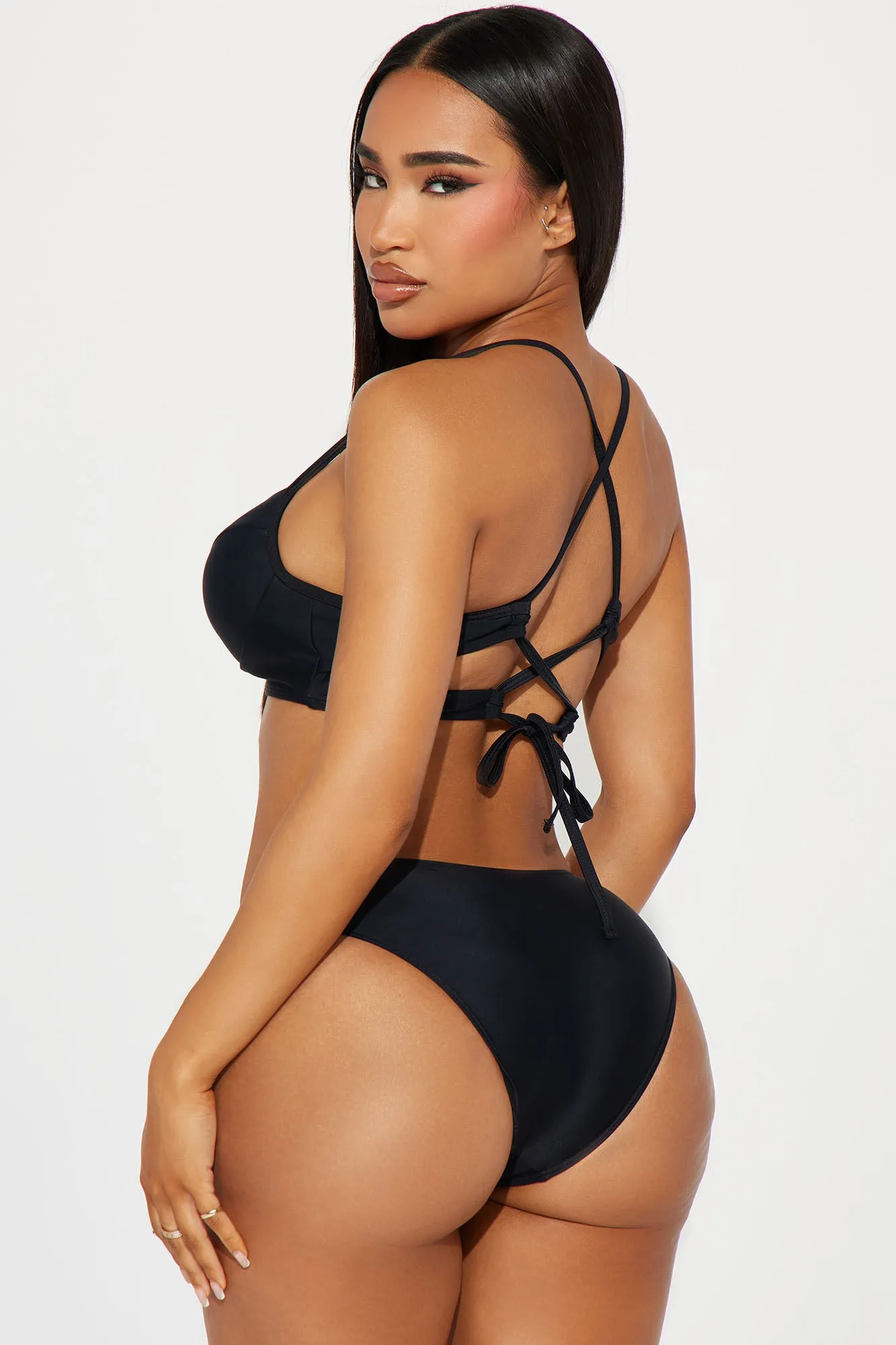 Charleigh Underwire 2 Piece Bikini - Black sold by Fashion Nova product image thumbnail 2