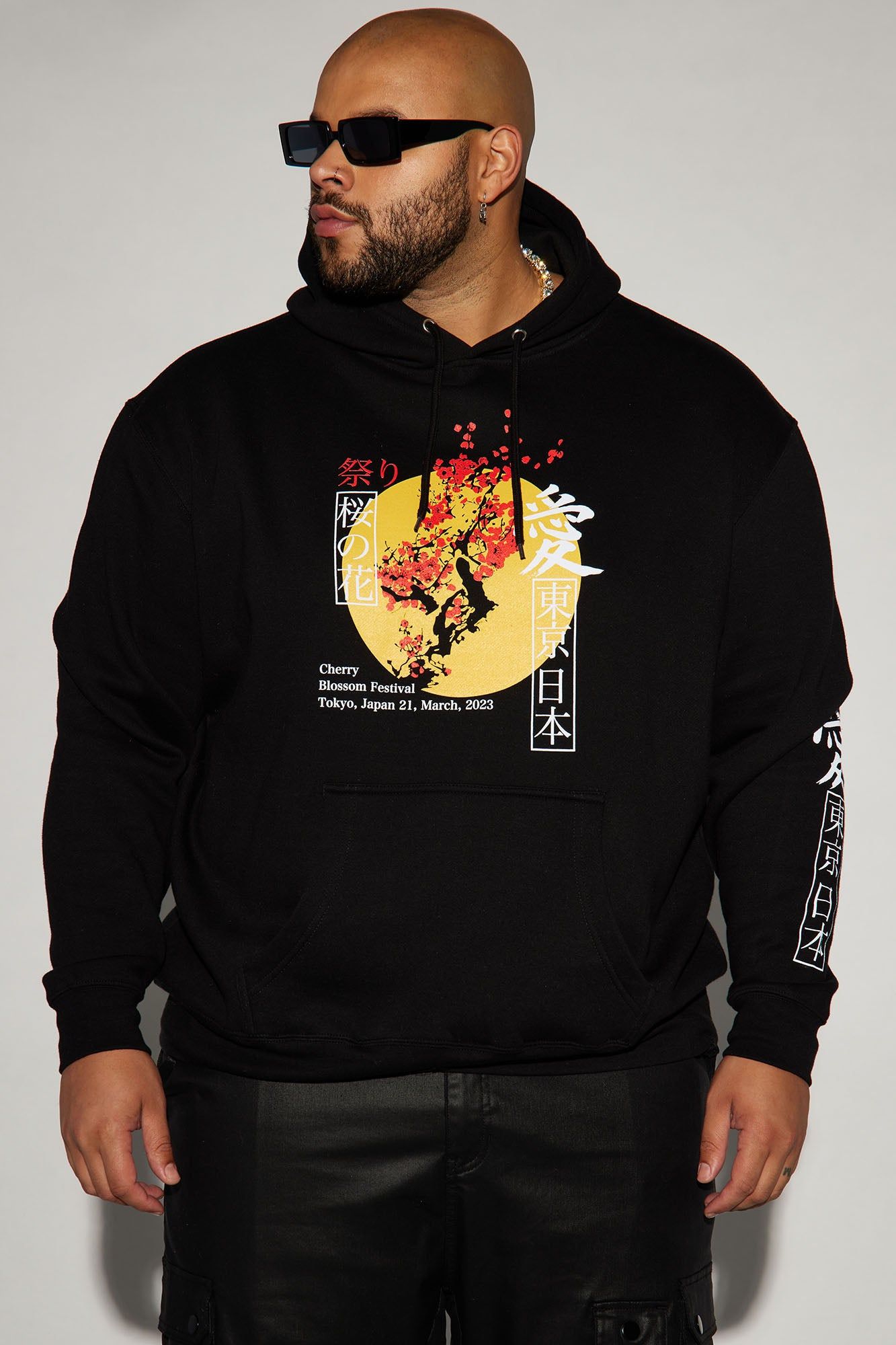 Cherry Blossom Fest Hoodie - Black sold by Fashion Nova