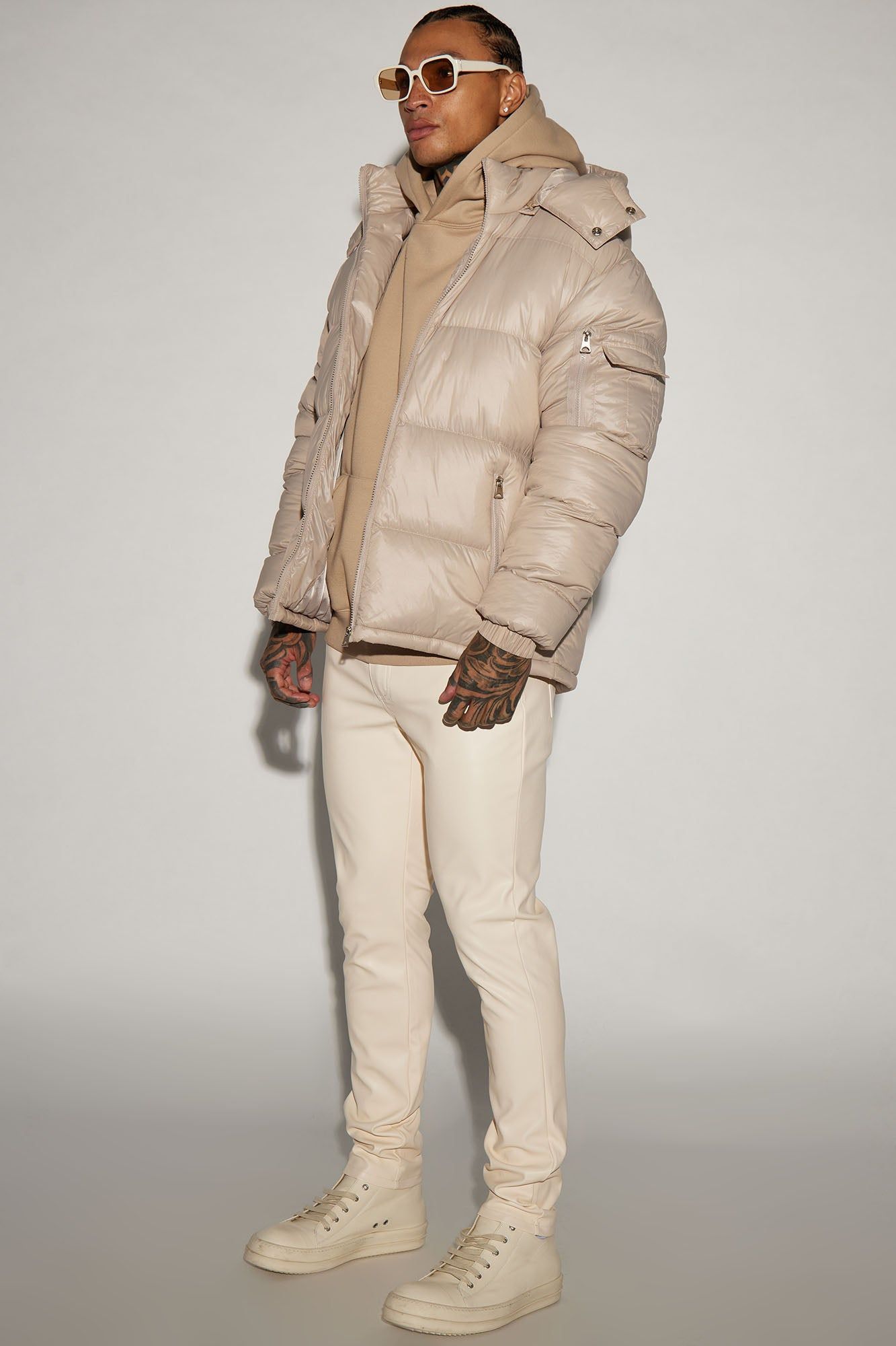 Your Favorite Faux Leather Skinny Pants - Cream sold by Fashion Nova product image thumbnail 2