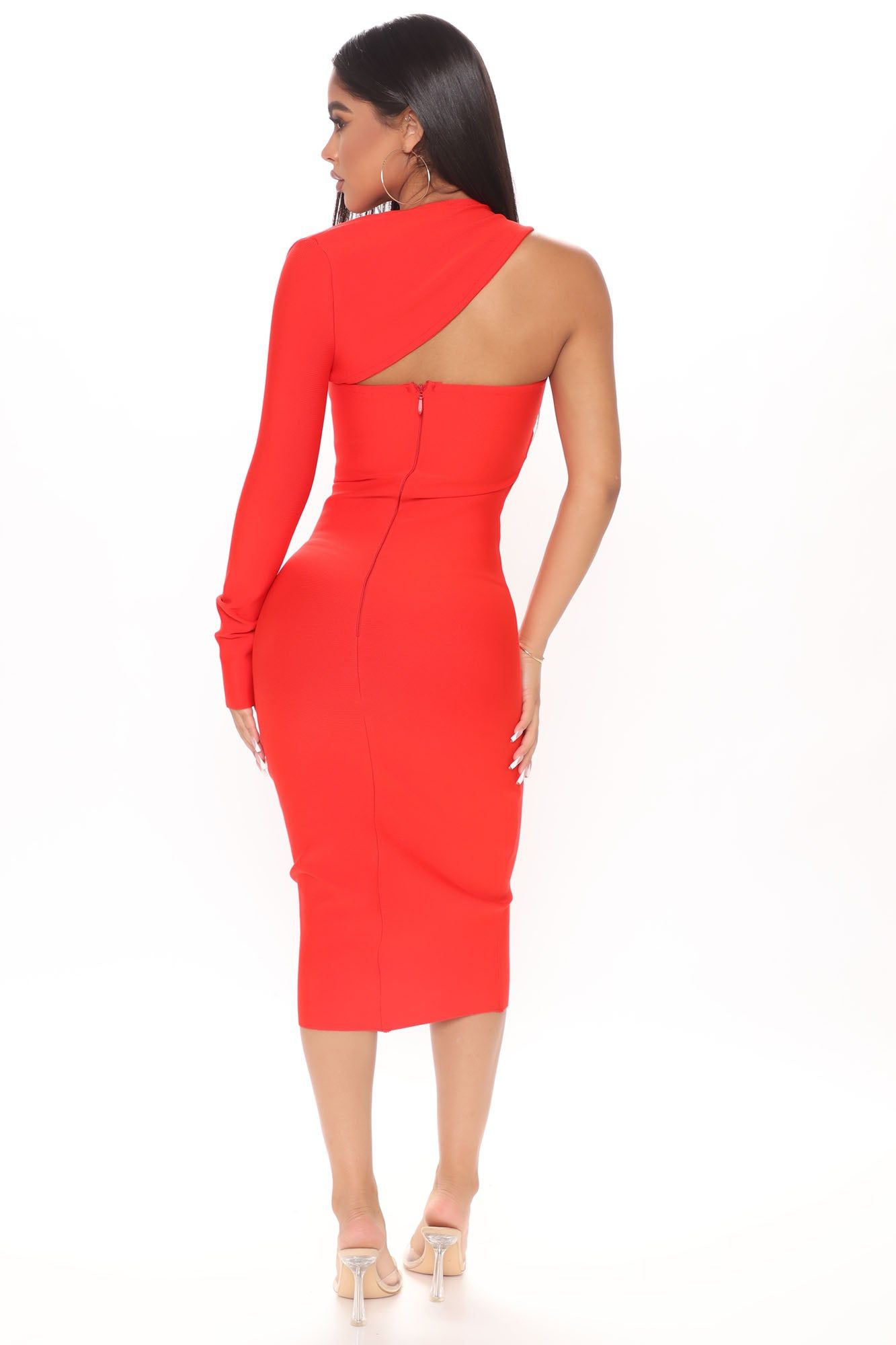 My Love Bandage Midi Dress - Red sold by Fashion Nova product image thumbnail 3