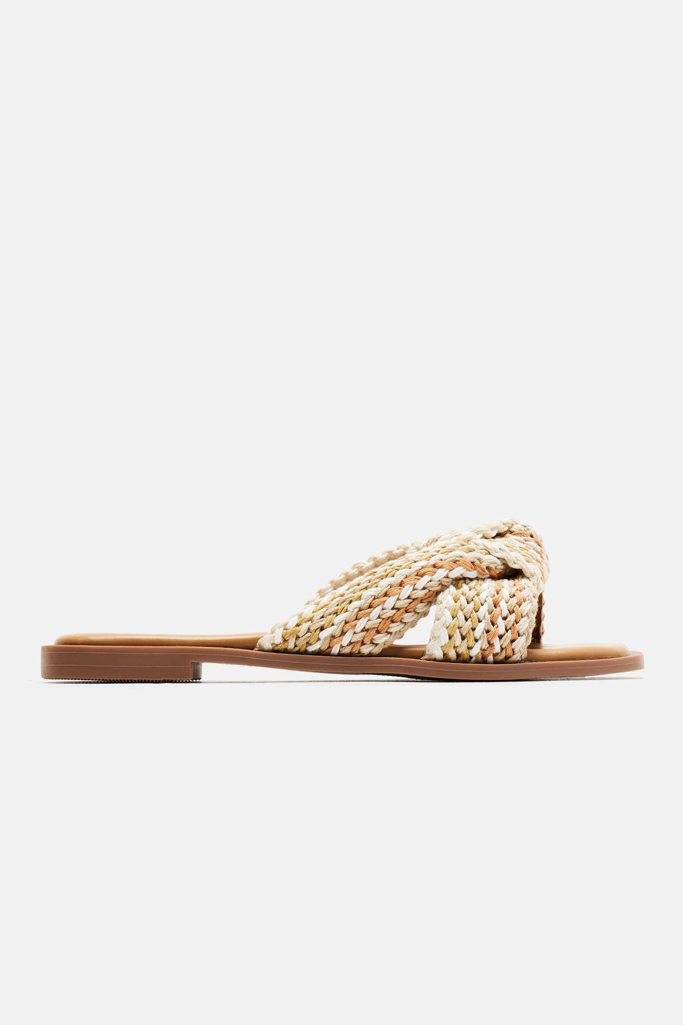 Somewhere On The Beach Crochet Flat Sandals - Beige sold by Fashion Nova product image thumbnail 4