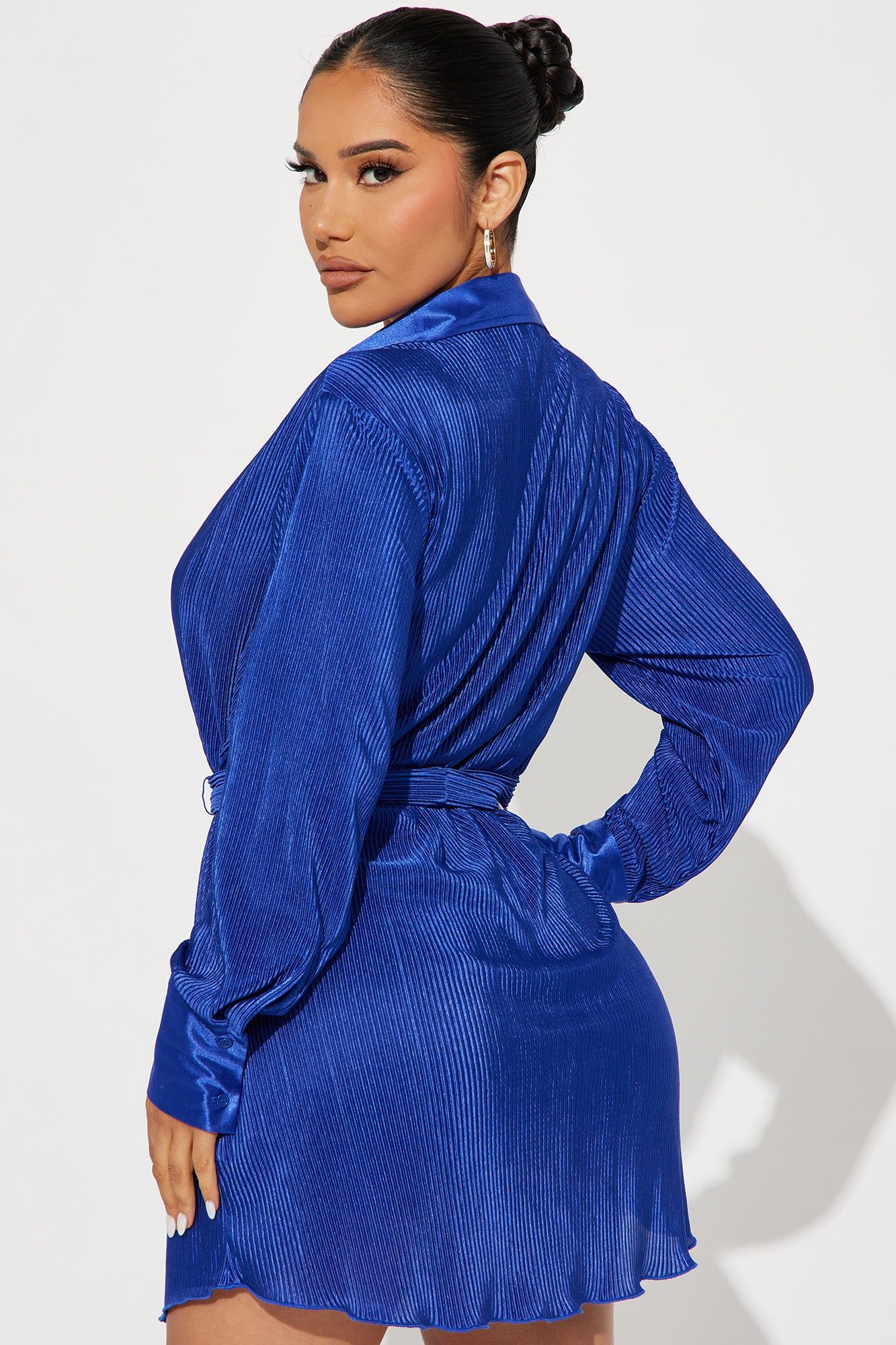 Bailey Plisse Mini Dress - Royal sold by Fashion Nova product image thumbnail 3