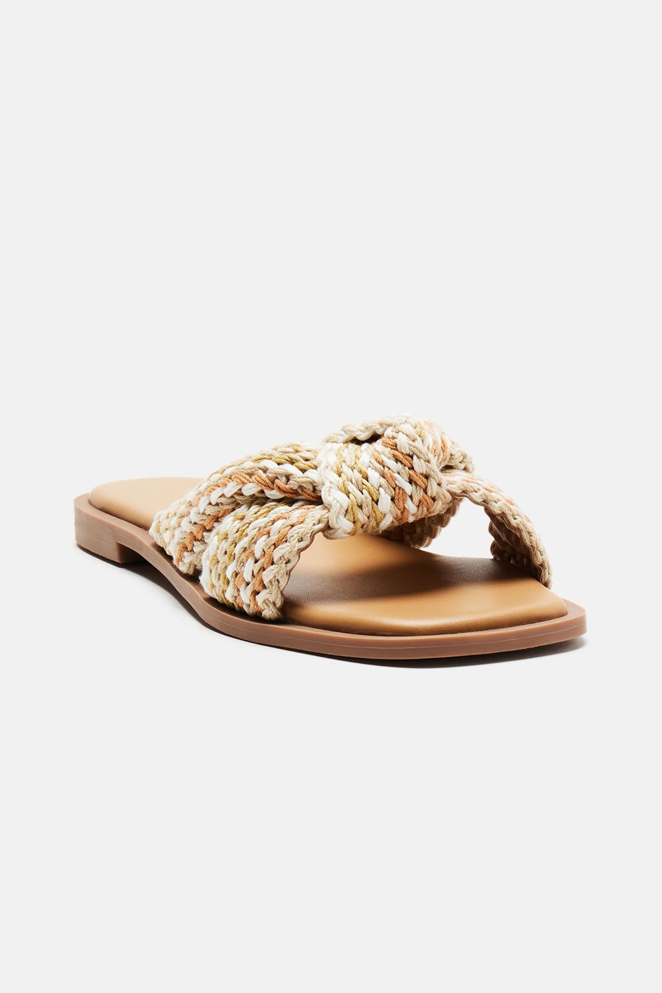 Somewhere On The Beach Crochet Flat Sandals - Beige sold by Fashion Nova product image thumbnail 2