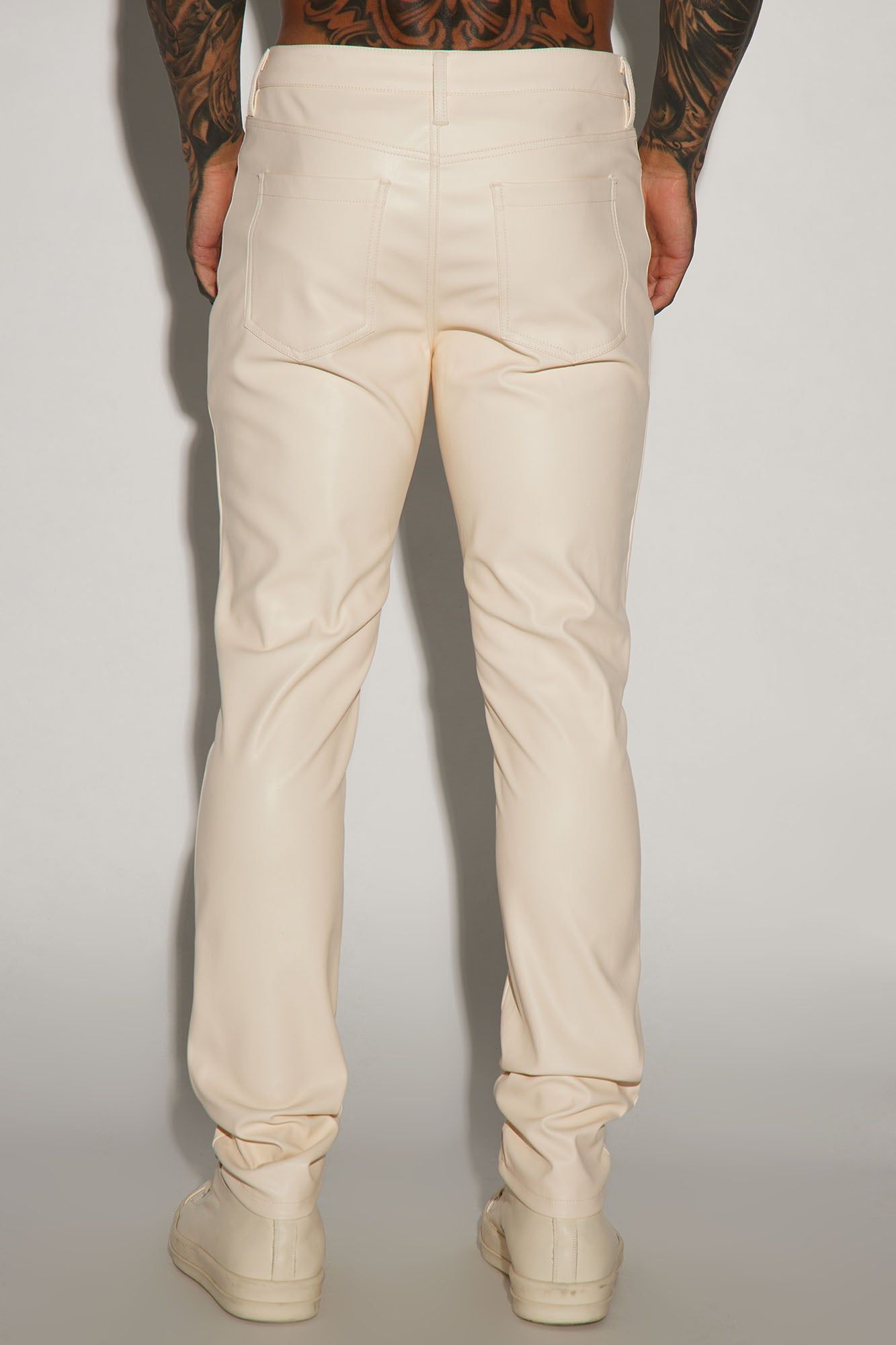 Your Favorite Faux Leather Skinny Pants - Cream sold by Fashion Nova product image thumbnail 4