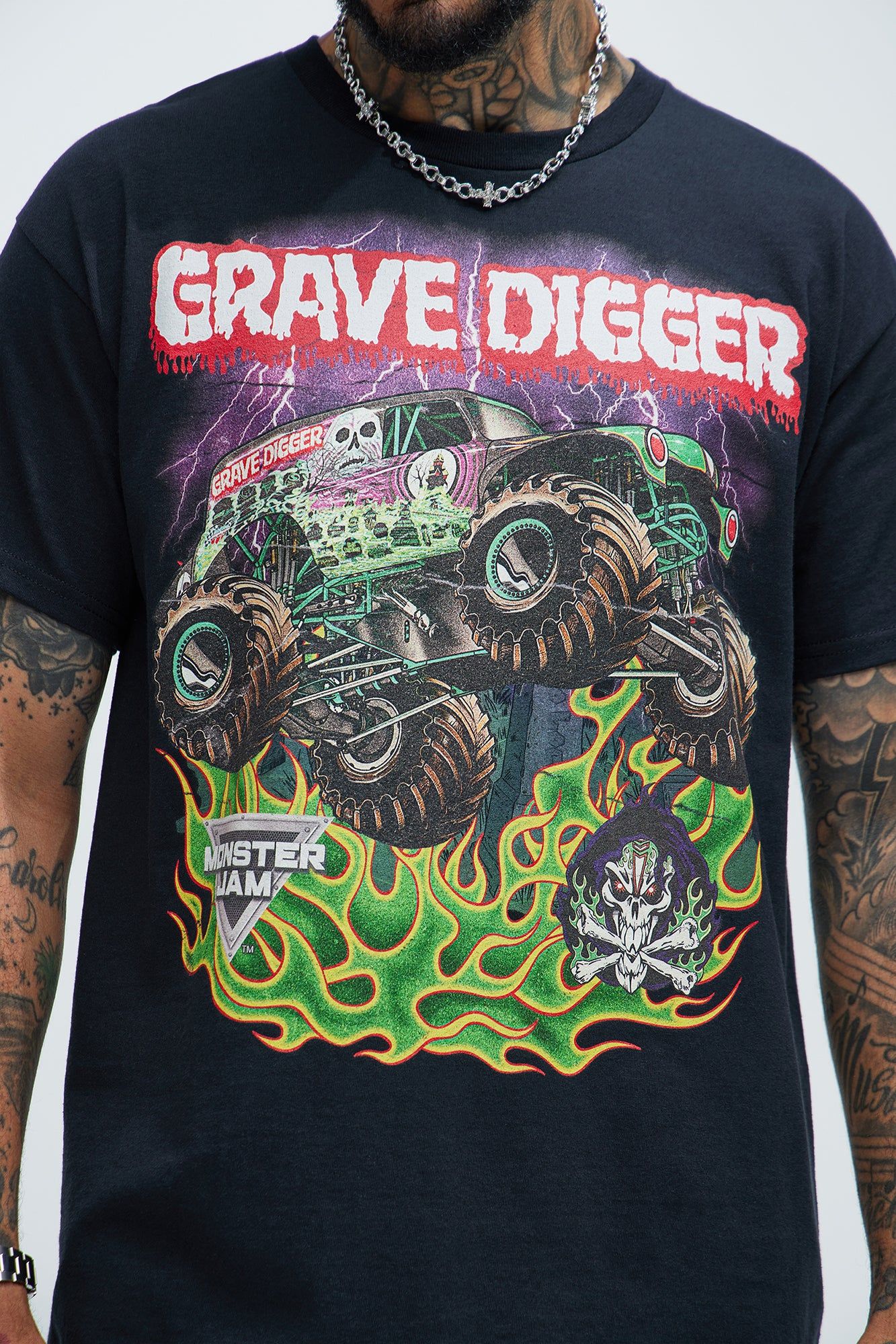 Monster Jam Grave Digger Short Sleeve Tee - Black sold by Fashion Nova product image thumbnail 2