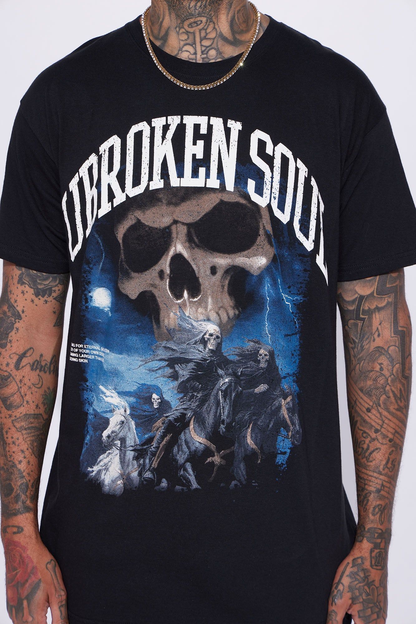 Unbroken Soul Short Sleeve Tee - Black sold by Fashion Nova product image thumbnail 4