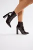 Vermont Heeled Booties - Brown sold by Fashion Nova