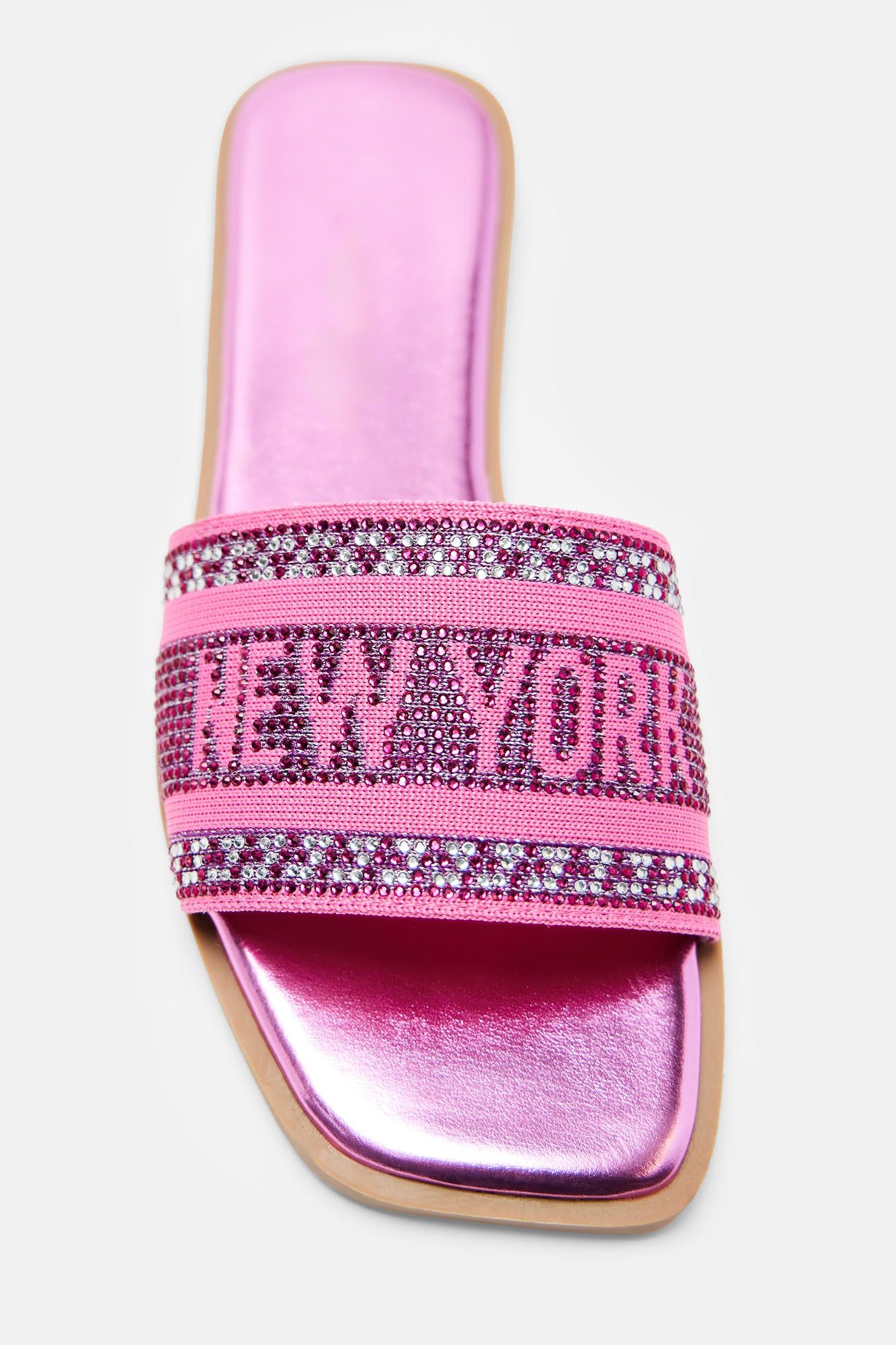 What A View Embellished Flat Sandals - Fuchsia sold by Fashion Nova product image thumbnail 4