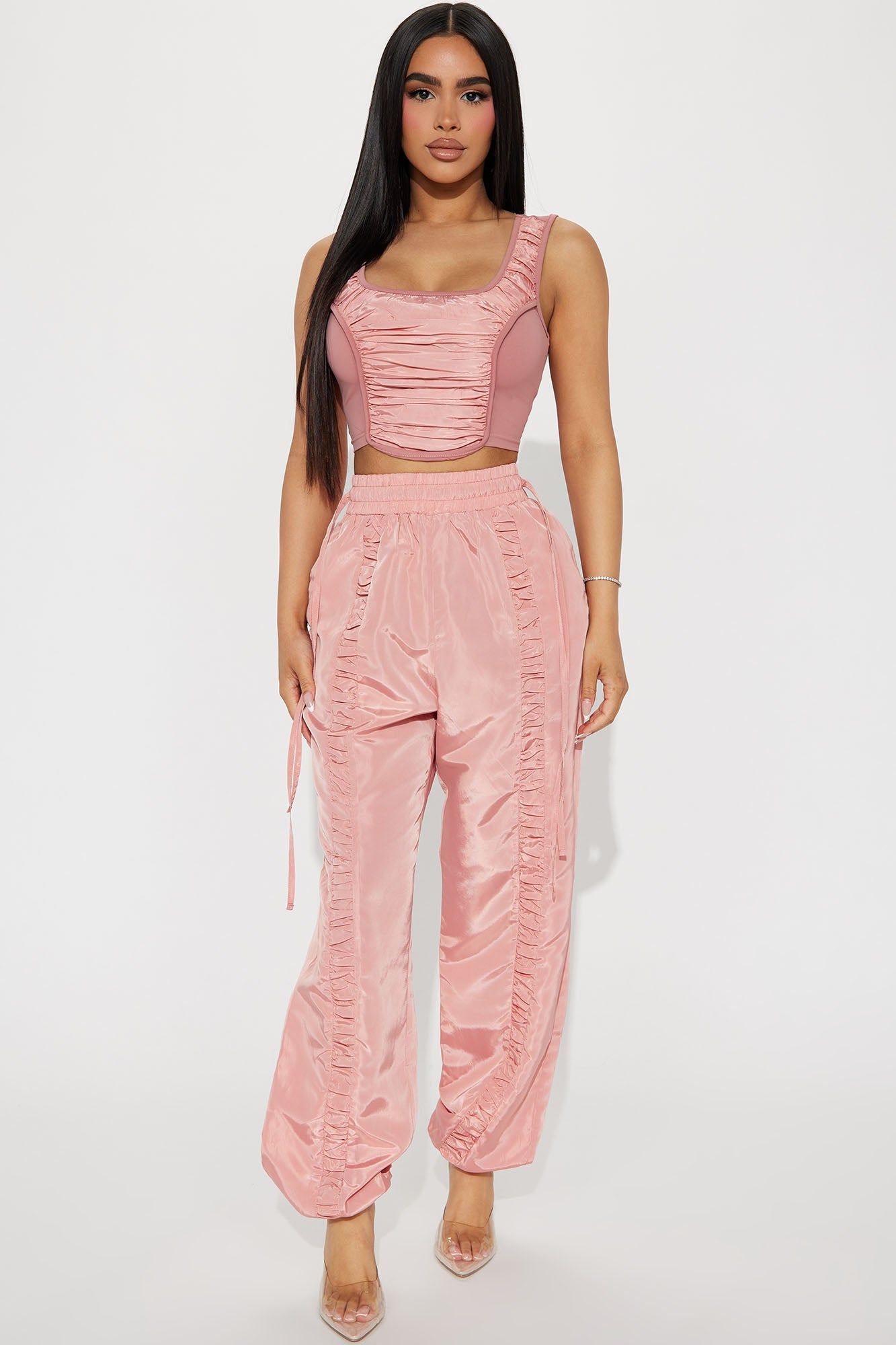 Counting On It Jogger Set - Pink sold by Fashion Nova