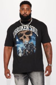 Unbroken Soul Short Sleeve Tee - Black sold by Fashion Nova