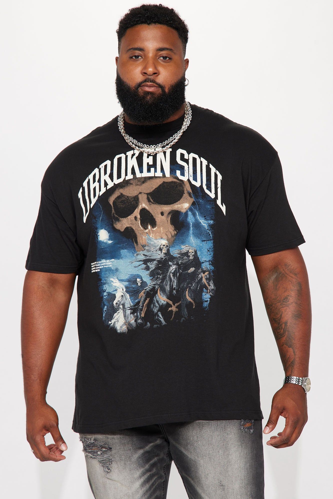 Unbroken Soul Short Sleeve Tee - Black sold by Fashion Nova product image thumbnail 2