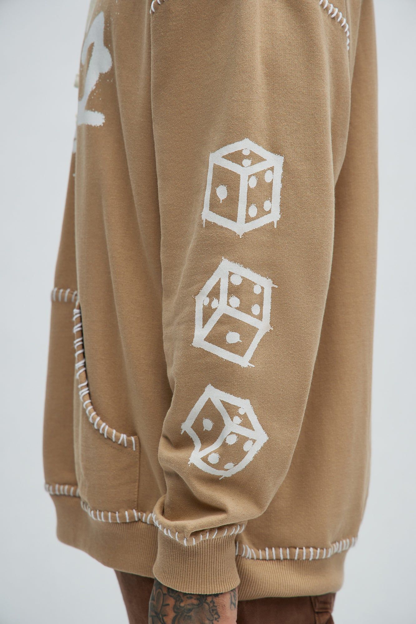 Cash King Oversized Hoodie - Sand sold by Fashion Nova product image thumbnail 4