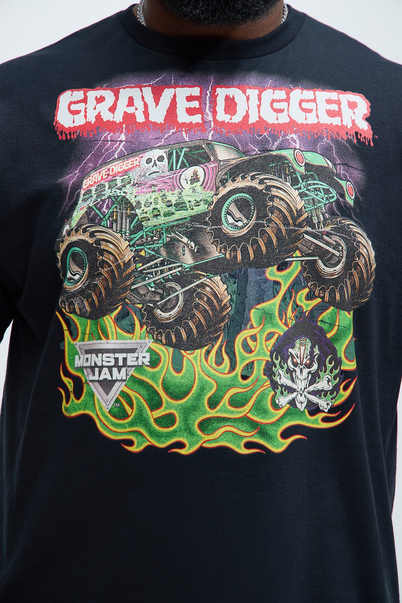 Monster Jam Grave Digger Short Sleeve Tee - Black sold by Fashion Nova product image thumbnail 5
