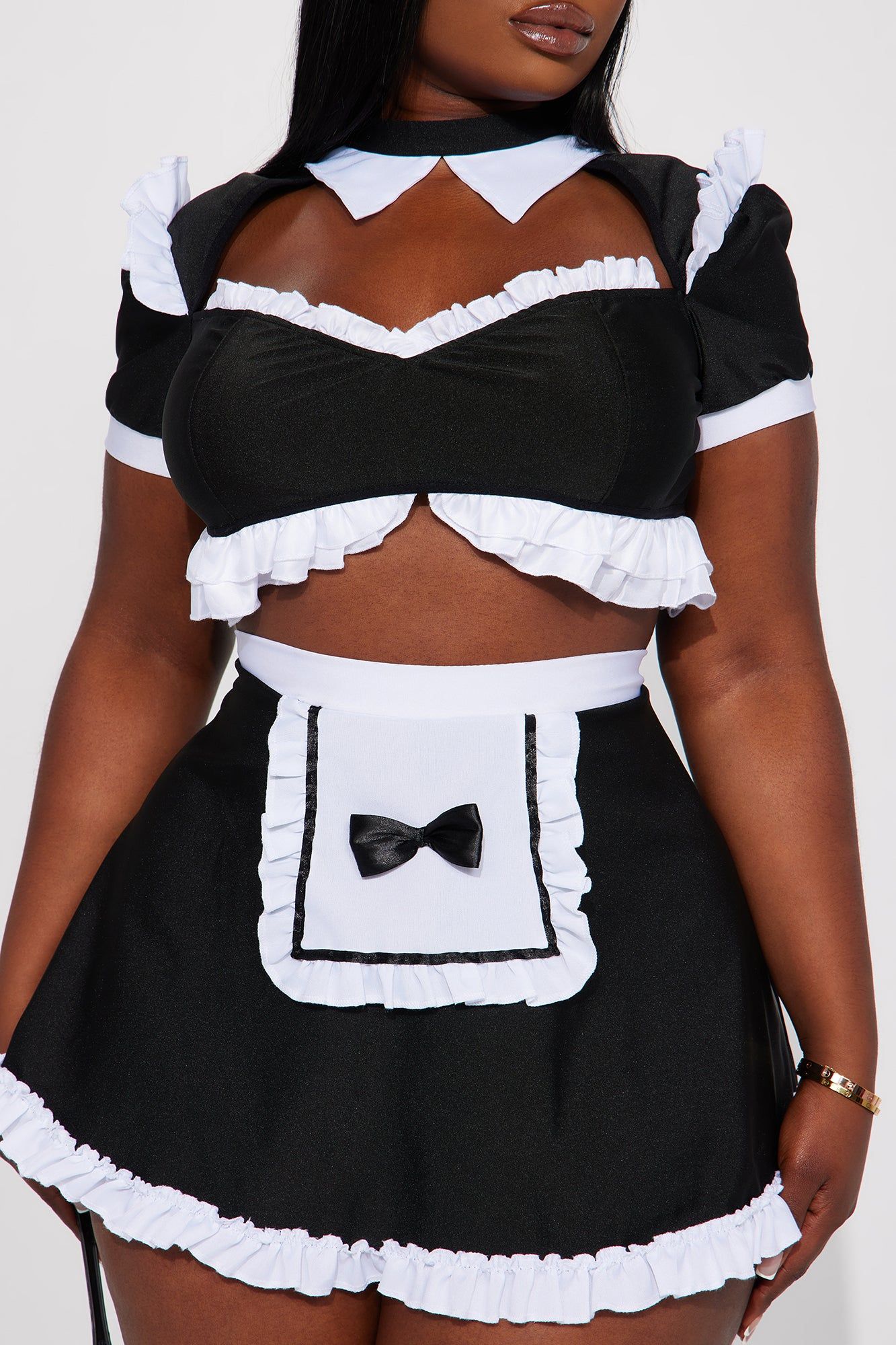 Sultry Maid 5 Piece Costume Set - Black/White sold by Fashion Nova product image thumbnail 7