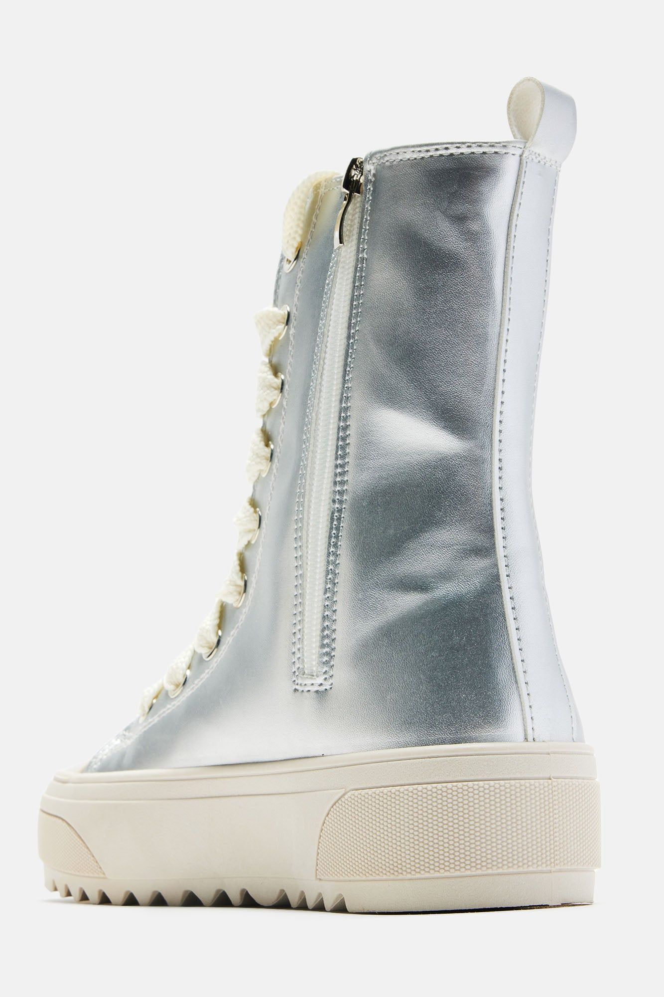 Showing You Something Sneakers - Silver sold by Fashion Nova product image thumbnail 5