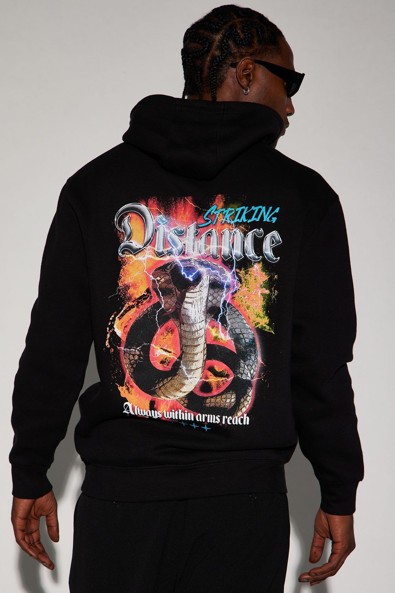 Striking Distance Hoodie - Black sold by Fashion Nova