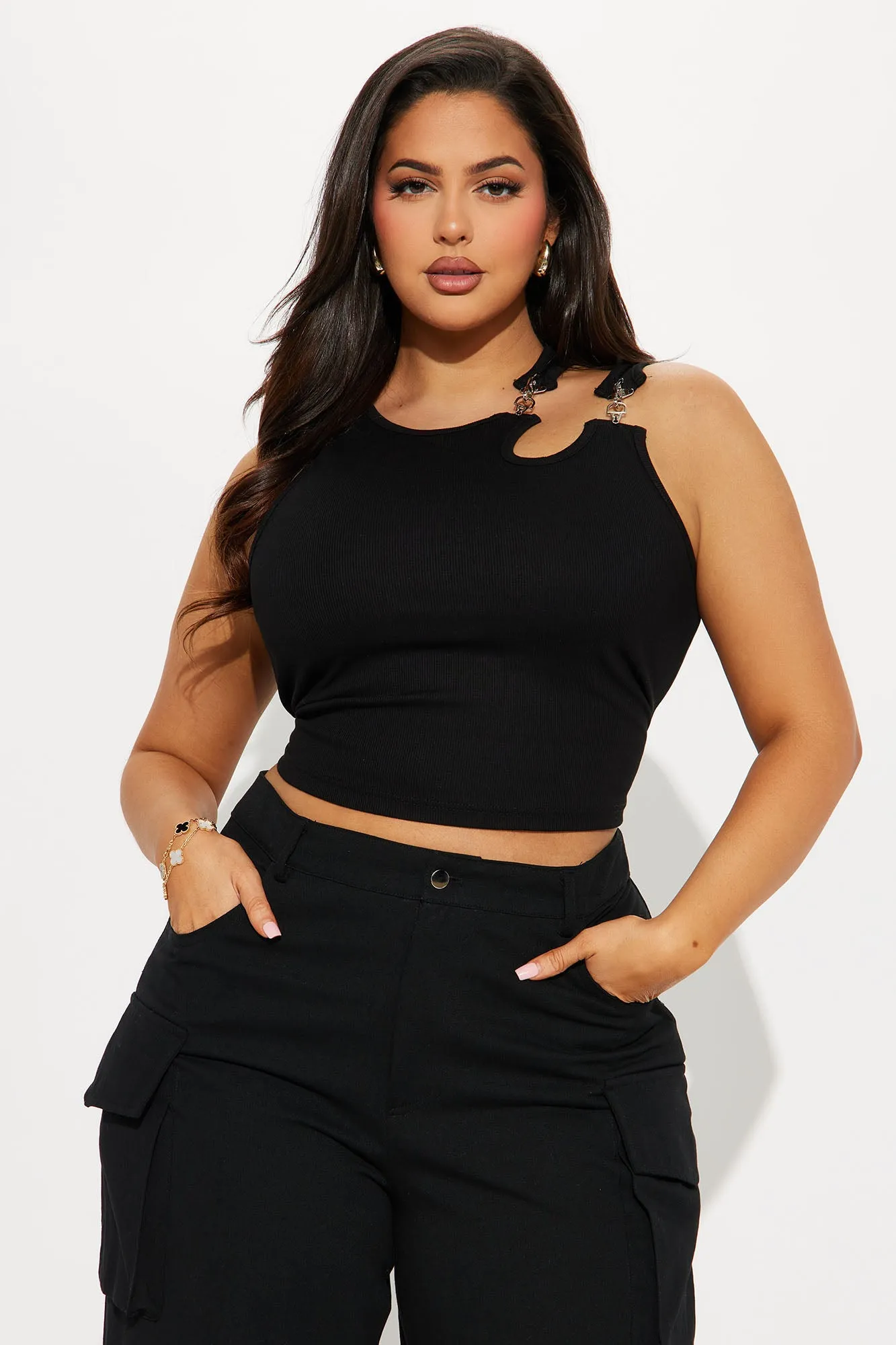 No Hard Feelings Tank Top - Black sold by Fashion Nova product image thumbnail 4