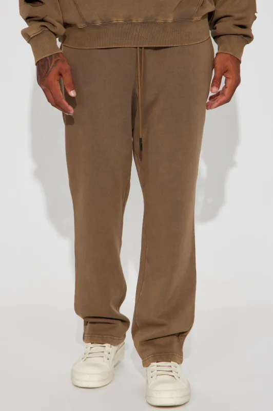 Tyson Ride It Out Straight Sweatpants - Olive sold by Fashion Nova