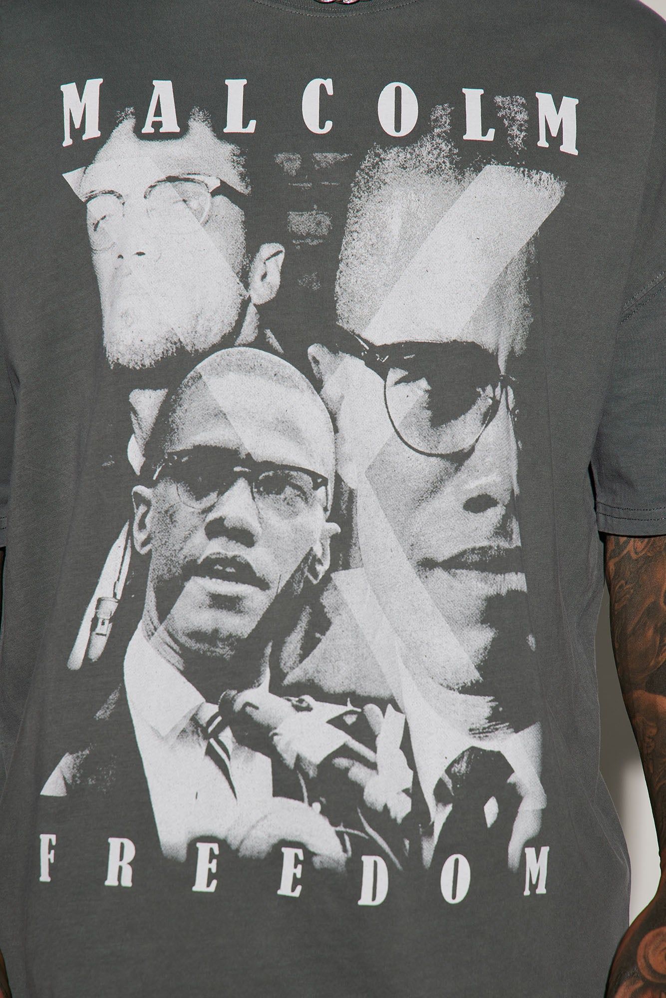 Malcolm X Oversized Short Sleeve Tee - Black sold by Fashion Nova product image thumbnail 3