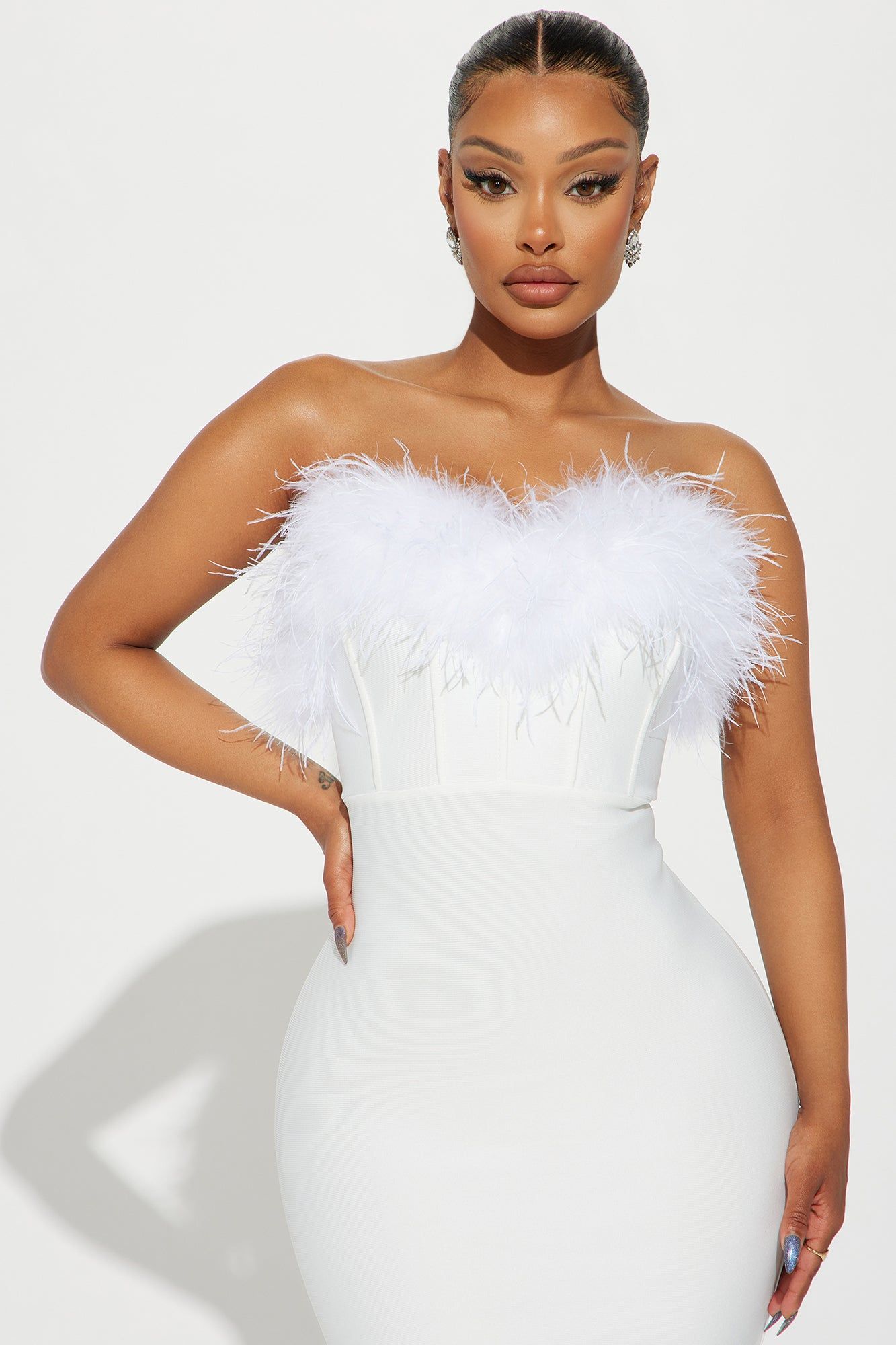 Bridget Bandage Maxi Dress - White sold by Fashion Nova product image thumbnail 2