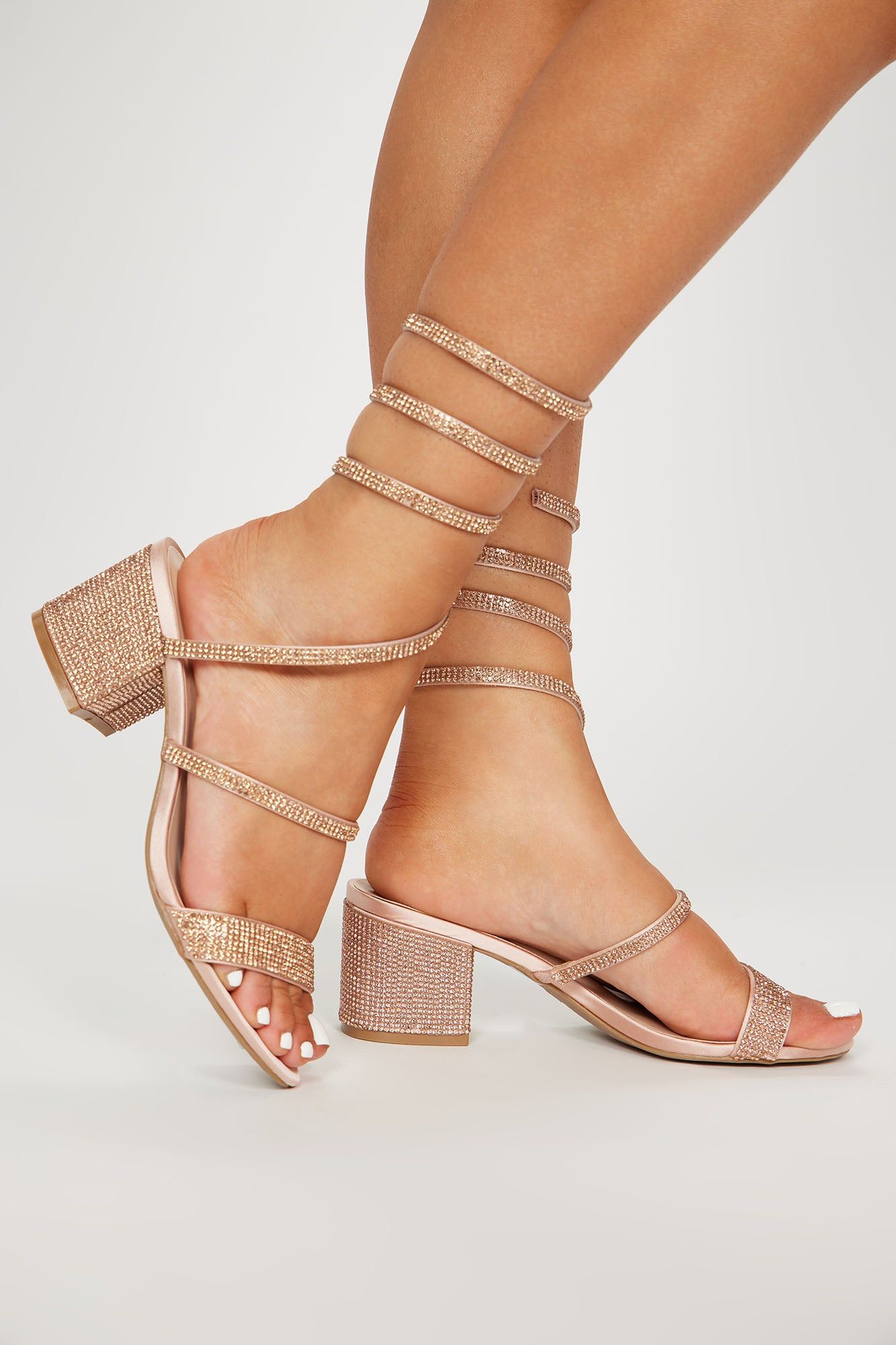 Kamela Heeled Sandals - Rose Gold sold by Fashion Nova product image thumbnail 3