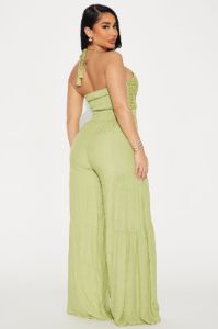 Malta Vacay Jumpsuit - Green sold by Fashion Nova