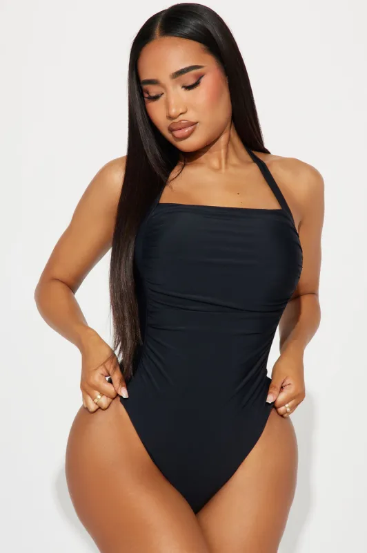 Rochelle Ruched 1 Piece Swimsuit - Black sold by Fashion Nova