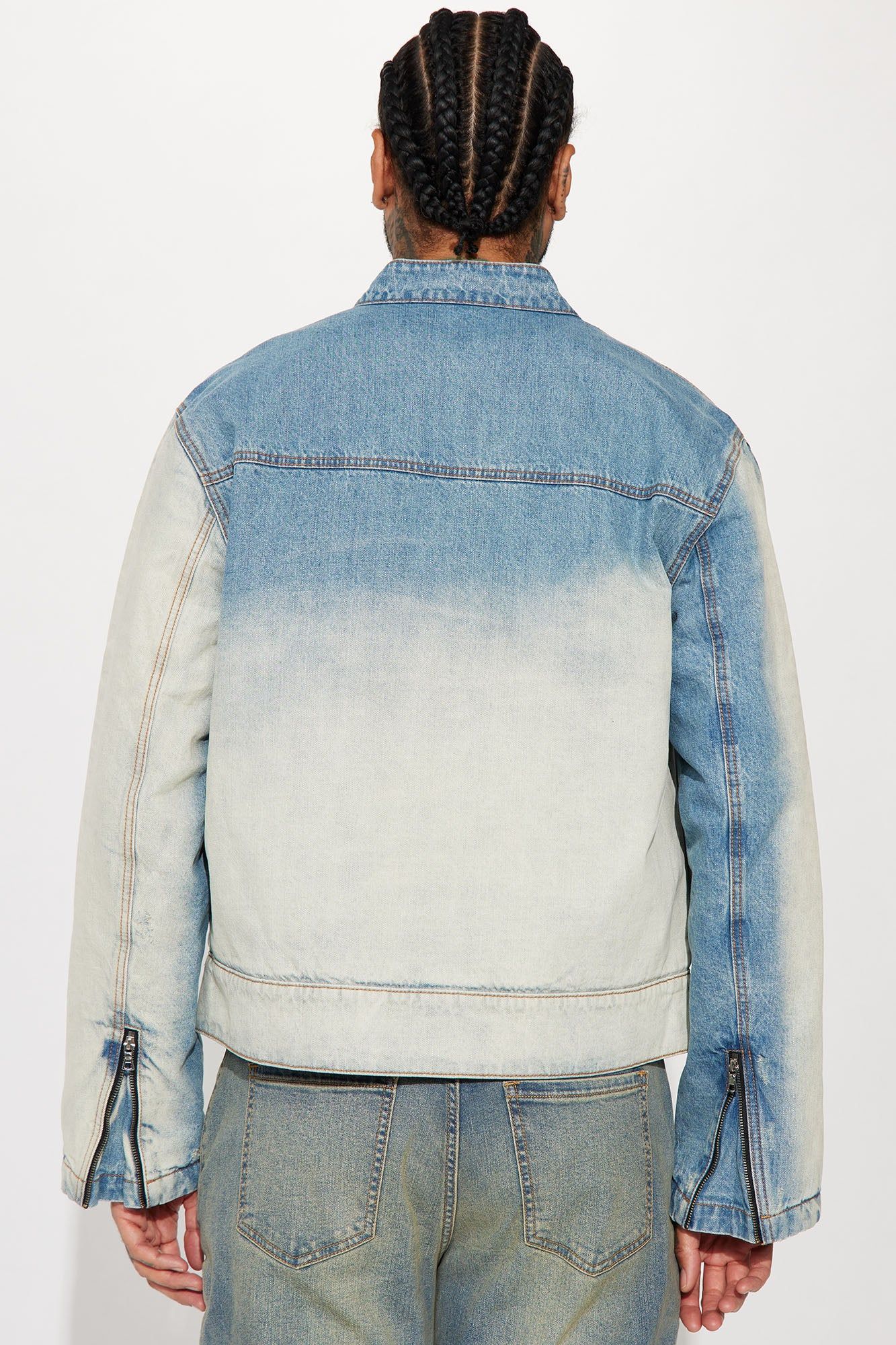 Good Kush Vintage Denim Jacket - Light Blue Wash sold by Fashion Nova product image thumbnail 4