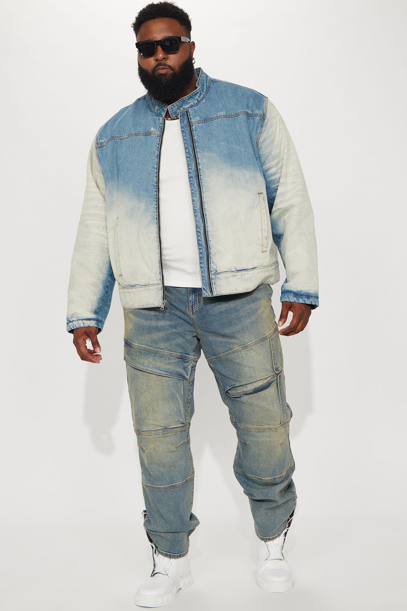 Good Kush Vintage Denim Jacket - Light Blue Wash sold by Fashion Nova product image thumbnail 5