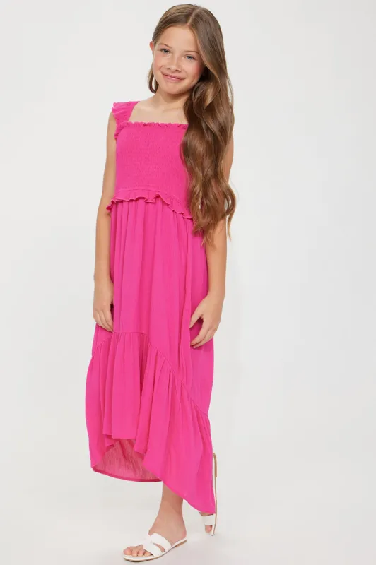 Mini Social Butterfly Maxi Dress - Fuchsia sold by Fashion Nova