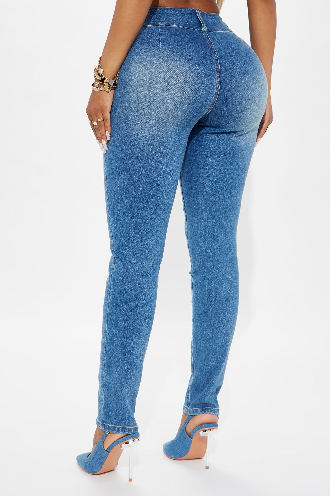 In Your Head Stretch Skinny Jeans - Medium Wash sold by Fashion Nova product image thumbnail 3