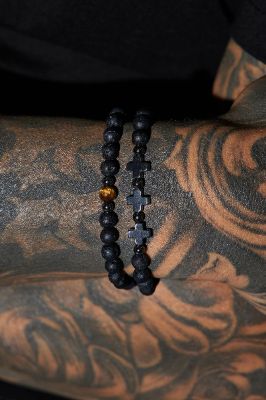 Right My Wrongs Bracelet Set - Black sold by Fashion Nova