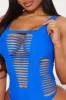 Soraya Strappy Cutout 1 Piece Swimsuit - Royal sold by Fashion Nova