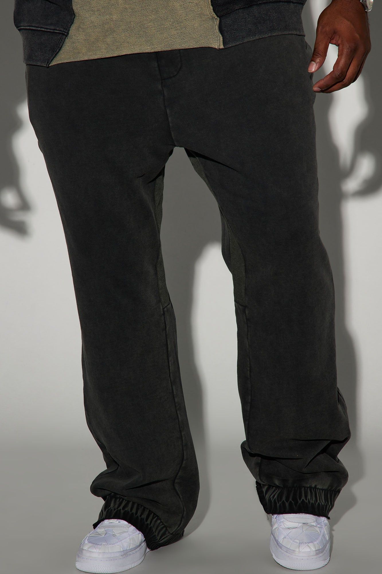 Tyson Washed Flared Sweatpant - Black Wash sold by Fashion Nova