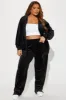 OG Cutie Soft Velour Pant Set - Black sold by Fashion Nova