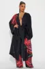 Being Dramatic Satin Pant Set - Black/combo sold by Fashion Nova