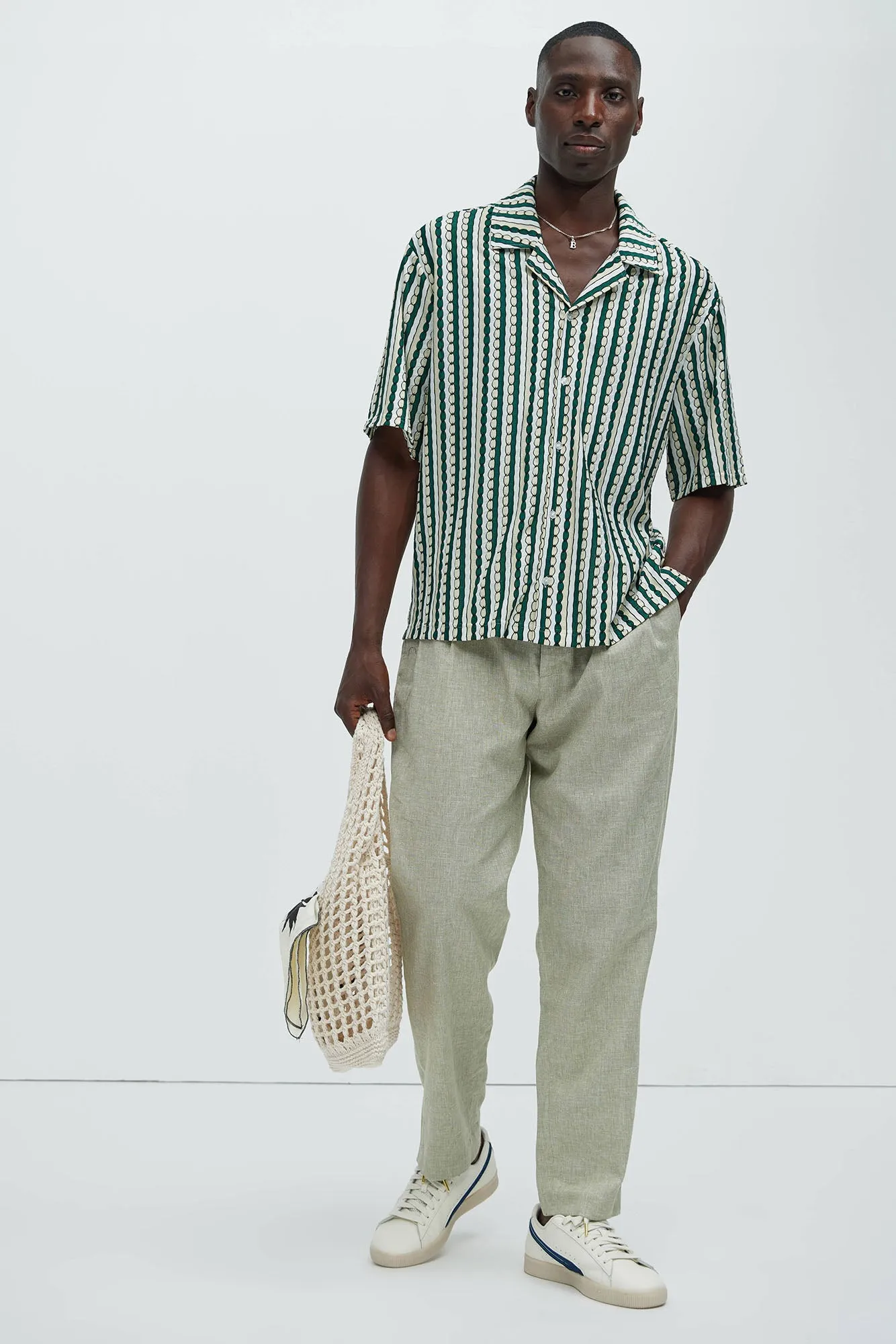 Belfort Jacquard Knit Shirt - Green sold by Fashion Nova product image thumbnail 2