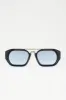 Keep It Easy Sunglasses - Black/Blue sold by Fashion Nova
