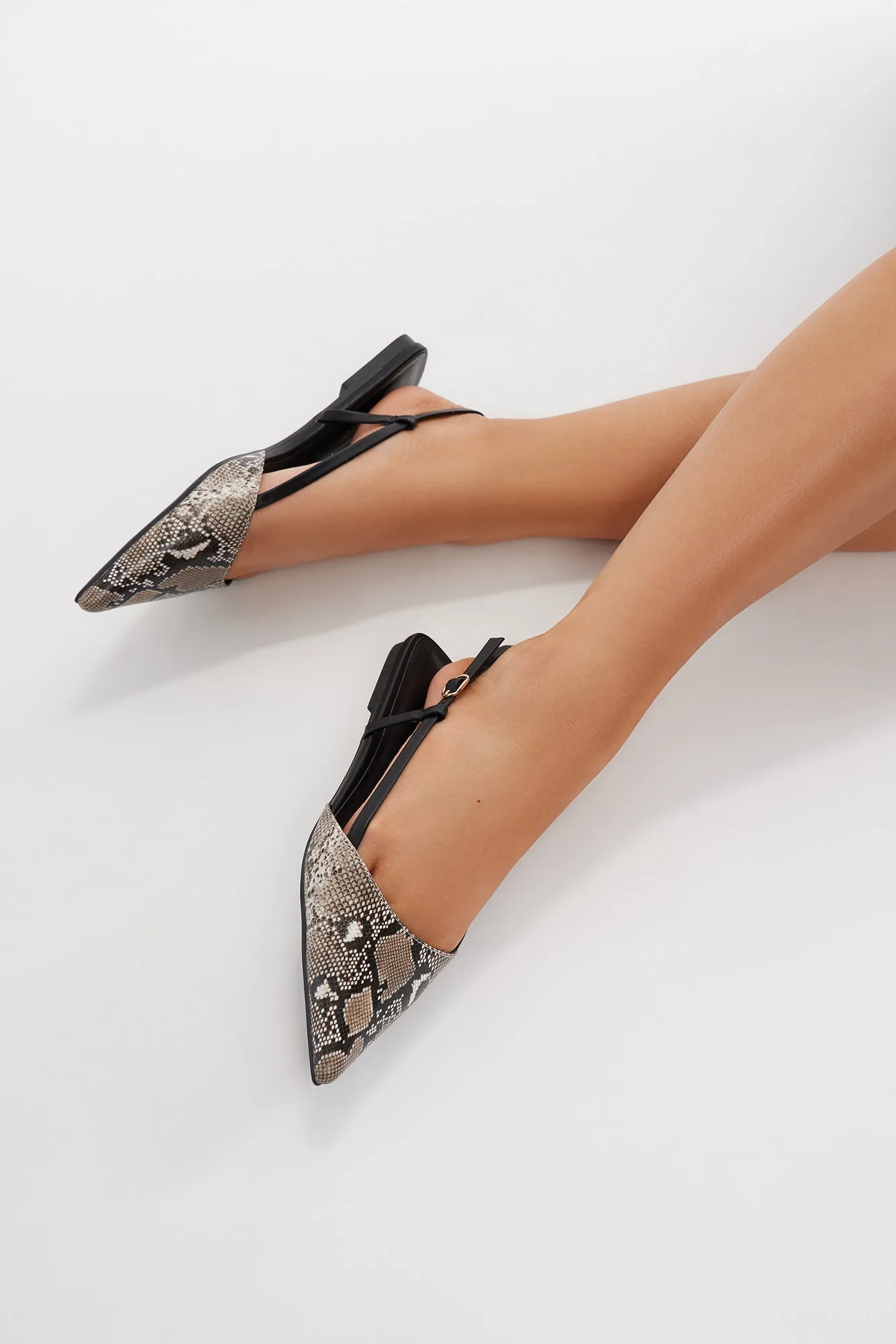 Val Slingback Flats - Beige/Brown sold by Fashion Nova product image thumbnail 2