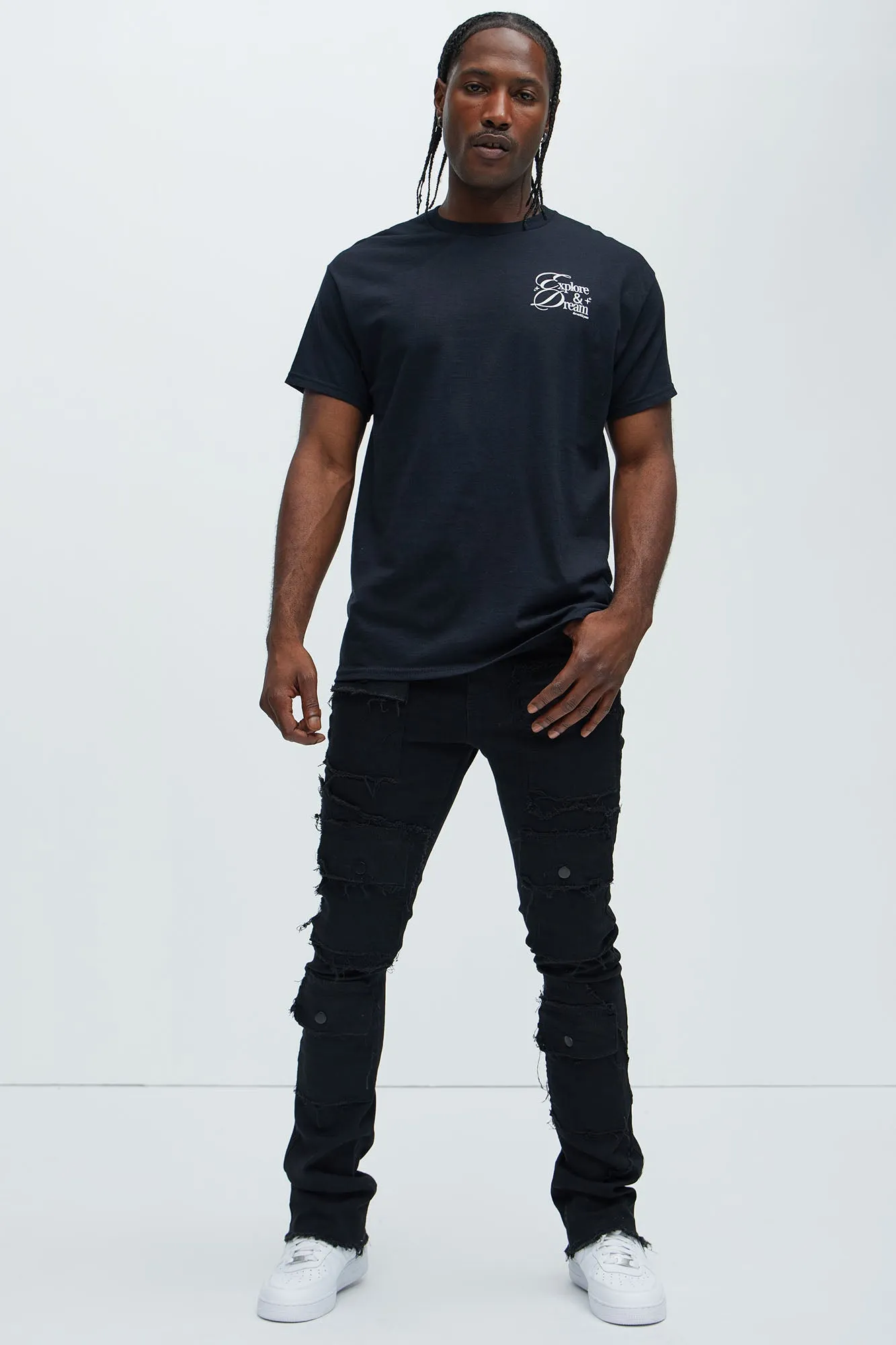 Explore & Dream Short Sleeve Tee - Black sold by Fashion Nova product image thumbnail 2