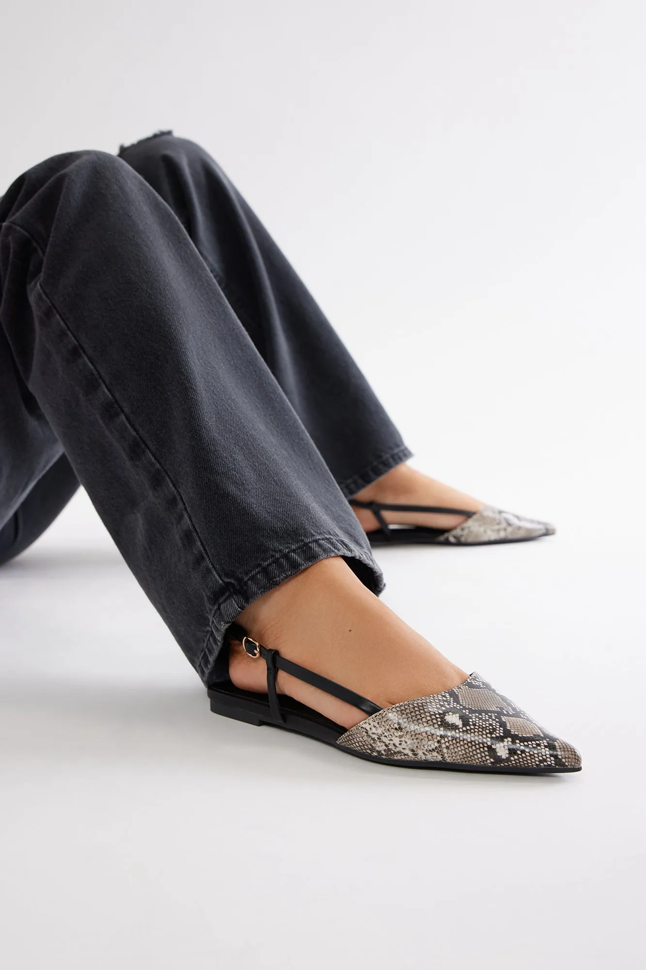 Val Slingback Flats - Beige/Brown sold by Fashion Nova product image thumbnail 4