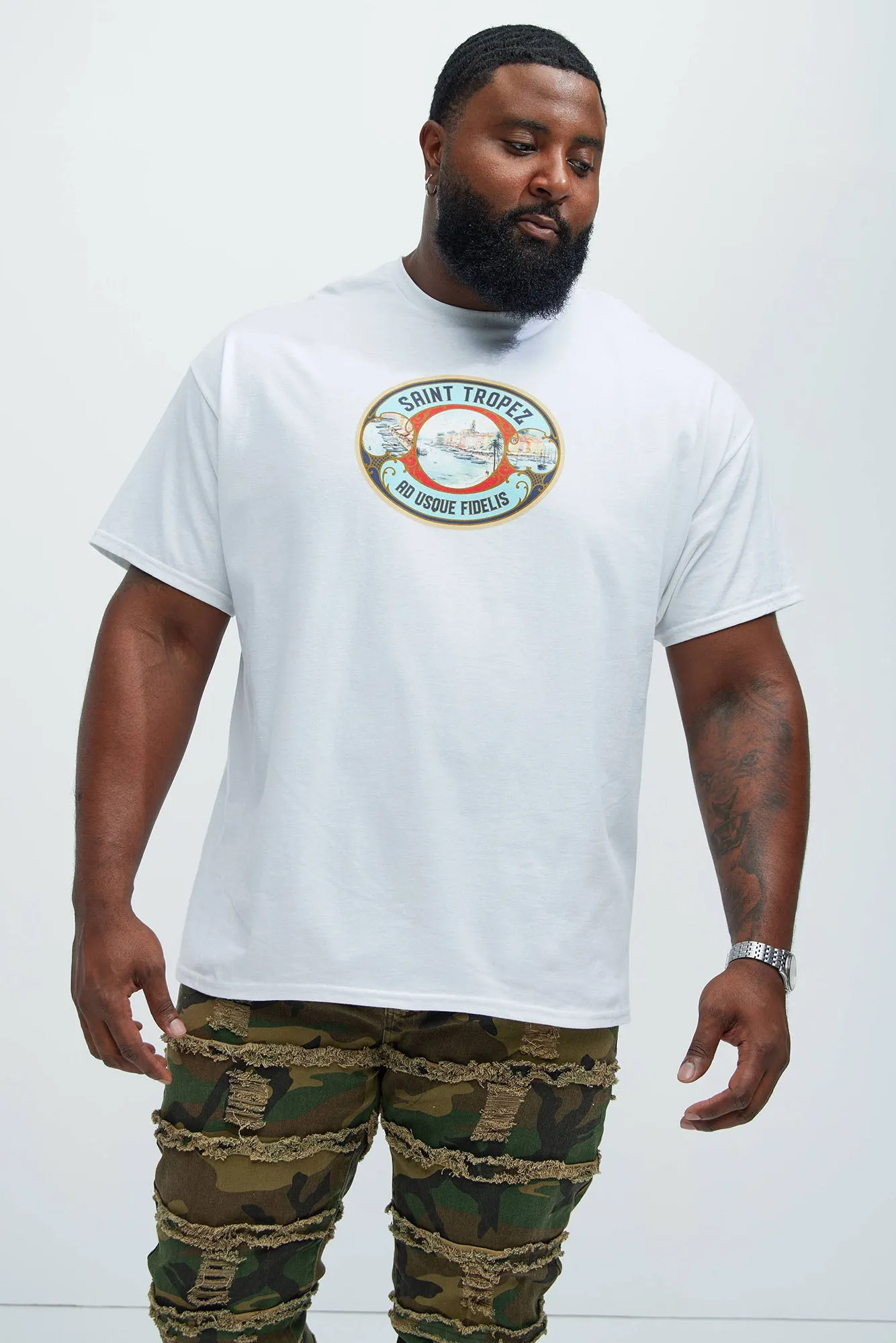 Saint Tropez Short Sleeve Tee - White sold by Fashion Nova product image thumbnail 4